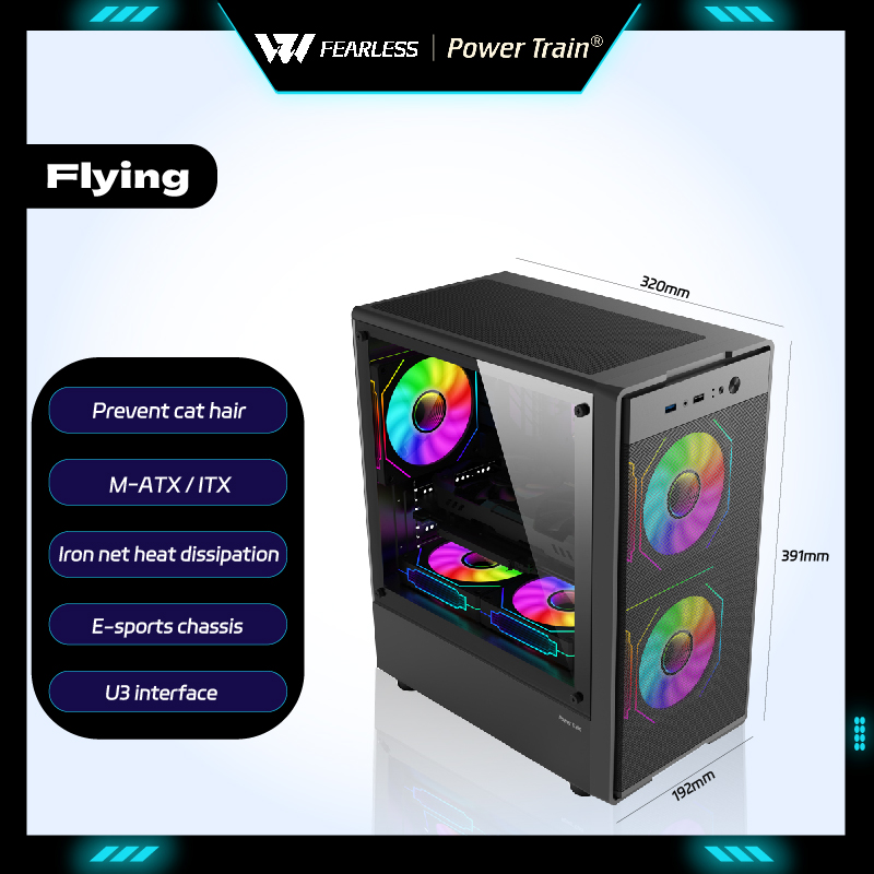 Retro Gaming Pc Case - Корпус для ПК Power Train Flying,