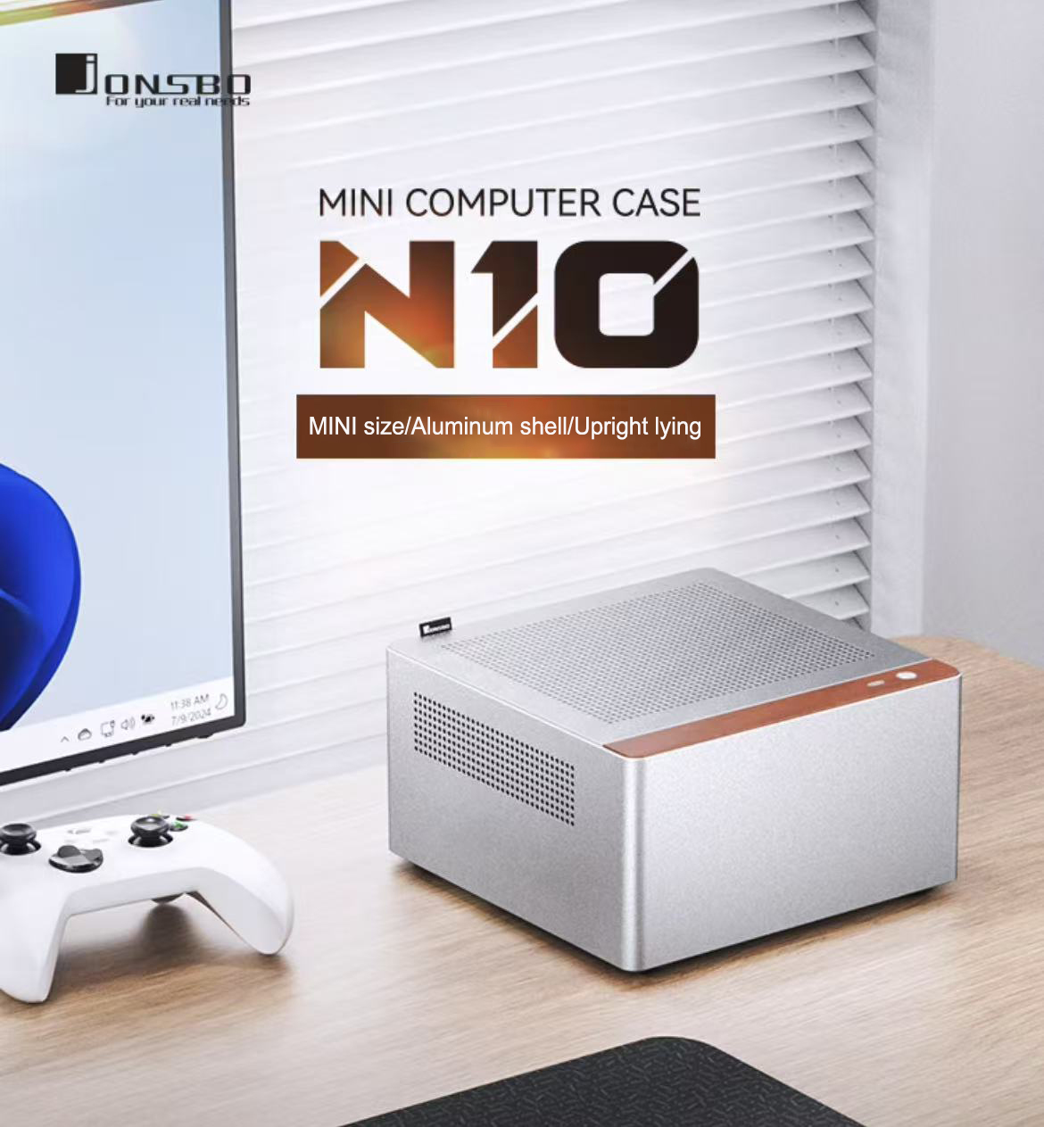 Retro Gaming Pc Case - Мини-корпус JONSBO N10/NV10 ITX, полностью алюминиевый,