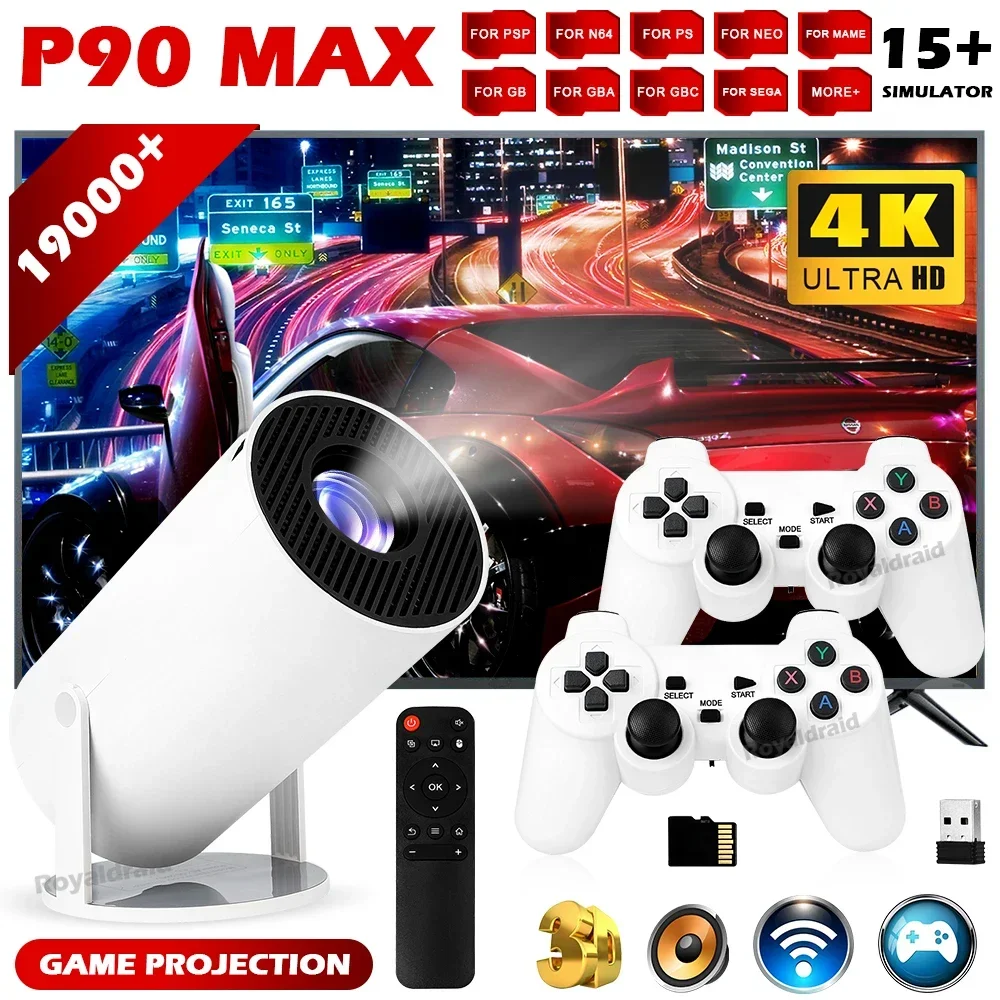 Retro Gaming And Projector - Портативный игровой проектор P90 Max с
