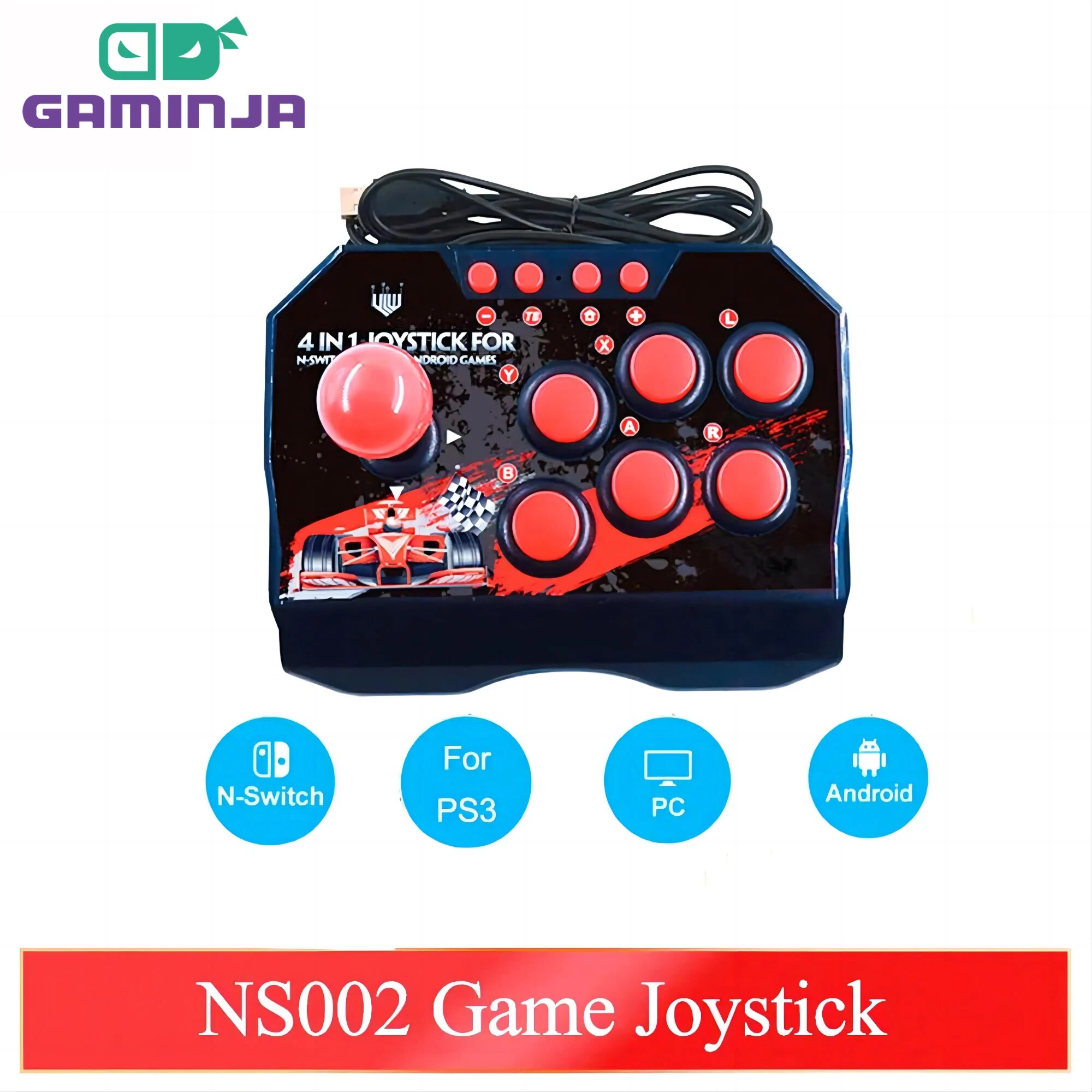 Retro Gaming Raspberry Pi 4 - GAMINJA NS002 4 в 1 Ретро