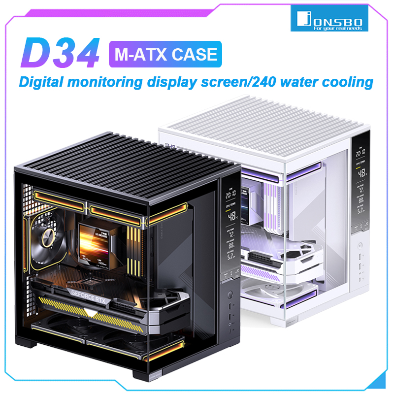 Retro Gaming Pc Case - Корпус для ПК JONSBO D34 M-ATX