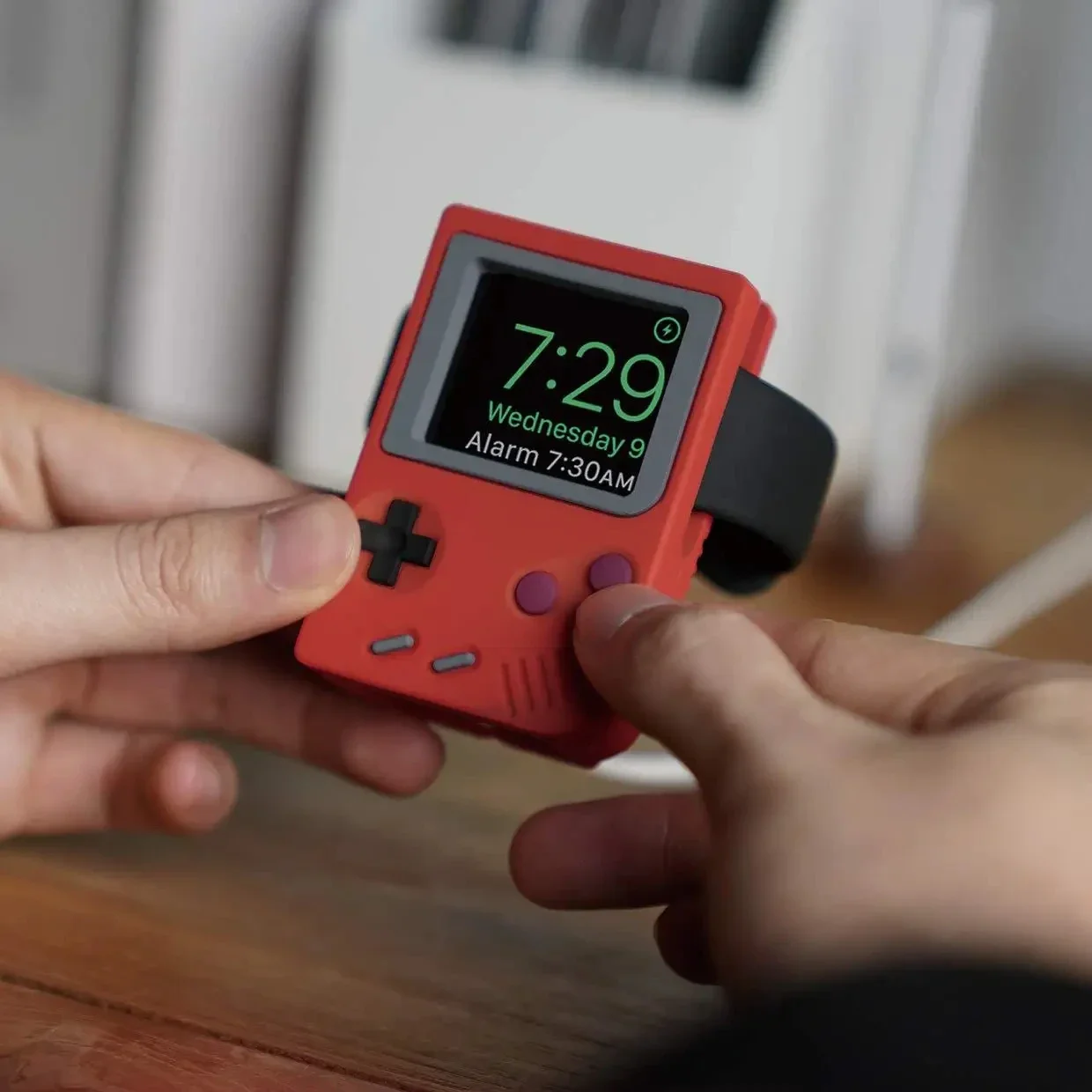 Retro Gaming Handheld - Силиконовая подставка для зарядного устройства Apple
