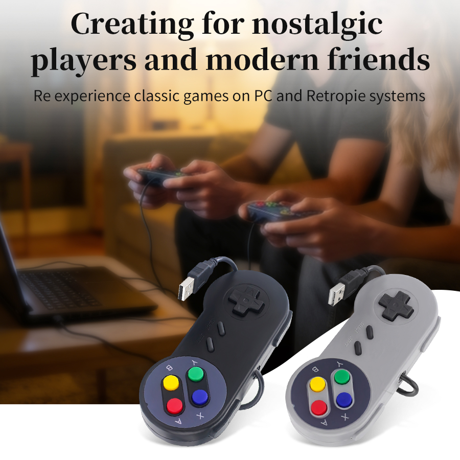 Retro Gaming Raspberry Pi 4 - USB-геймпад в ретро-стиле для ПК, NESPi,