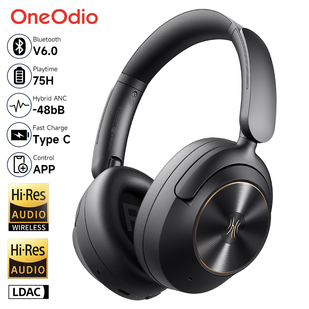 Retro Gaming Headset - Беспроводные наушники Oneodio A6 ANC Bluetooth