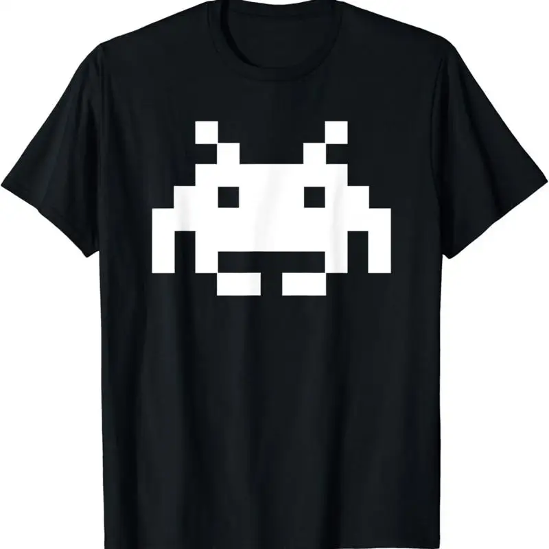 Retro Gaming Space - Футболка с изображением космического пришельца в