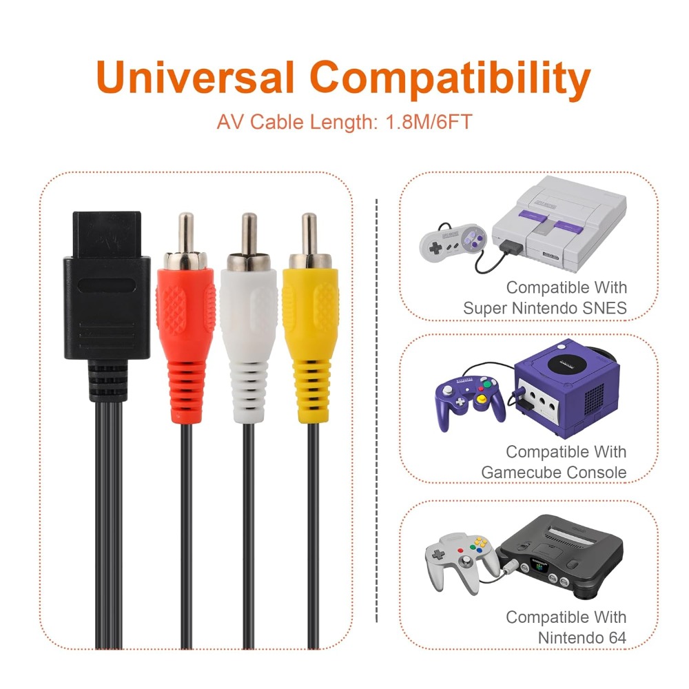 Высококачественный AV-кабель N – обзор и цена Retro Gaming Cables