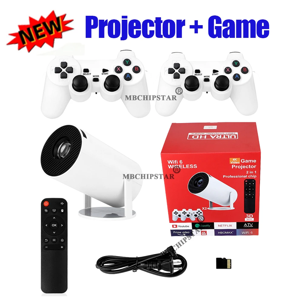 H90PRO 4K игровой проектор 190 – обзор и цена Retro Gaming And Projector