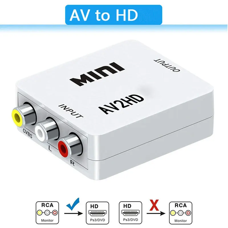 Мини-конвертер AV в HDMI 1080P – обзор и цена Retro Gaming And Projector